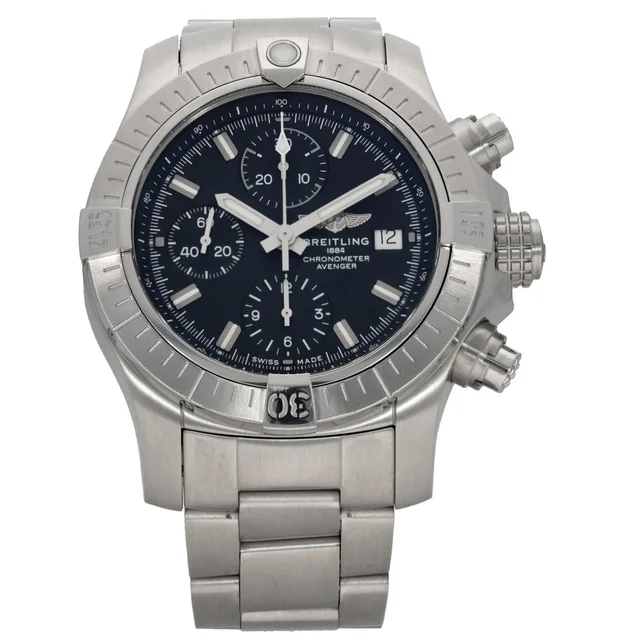 Breitling Avenger A13385 43mm Stainless Steel Watch from H&T