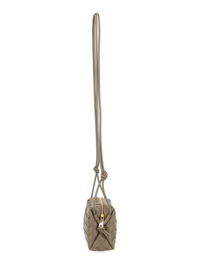 Bottega Veneta Loop Mini Shoulder Bag — Beige Lamb Leather in Beige Lambskin from HEWI