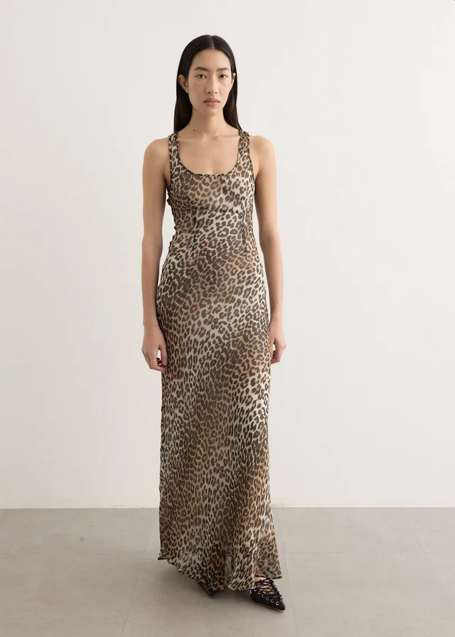 Ganni Printed Viscose Chiffon Maxi Dress from Incu, photo 1 of 1