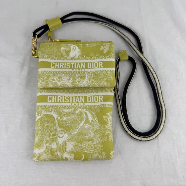 Dior Multi-Functional Canvas Pouch on Strap in Metal, Technical Fabric from Reowned