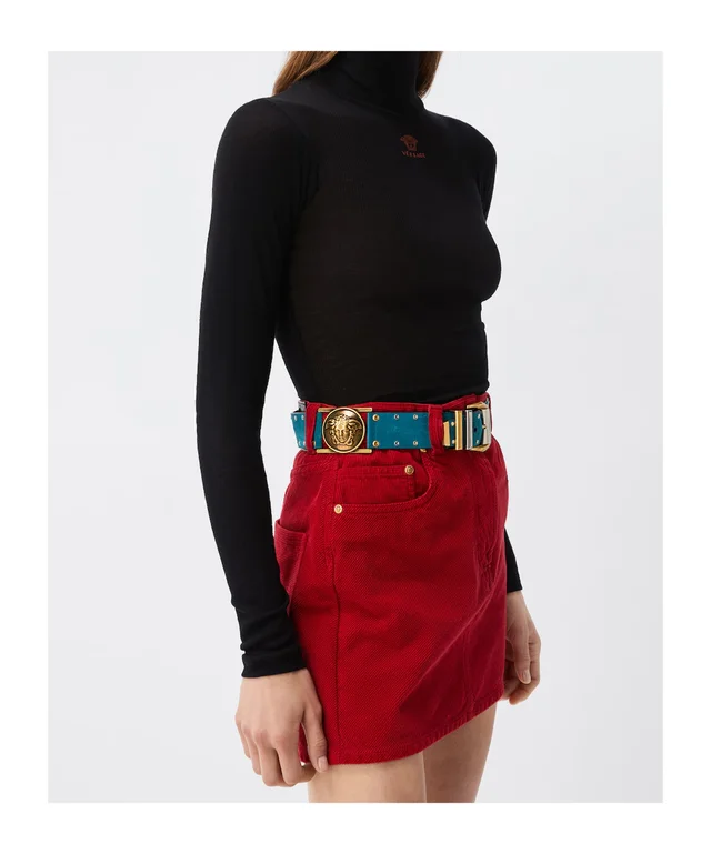 Versace Embroidered Logo Turtleneck Sweater, photo 3 of 5 from SENSER