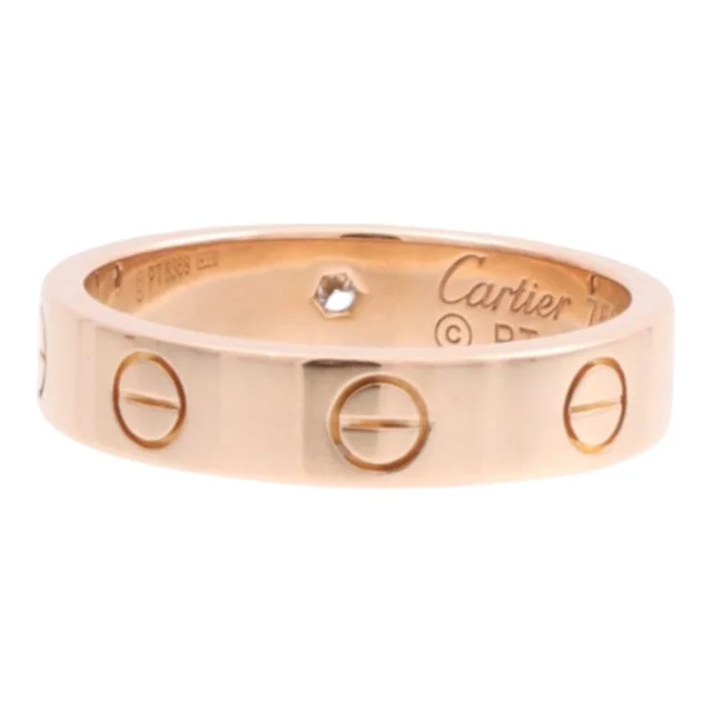 Cartier 18K Diamond Love Ring #49 Gold in Gold from VINTAGE QOO TOKYO, photo 2 of 2