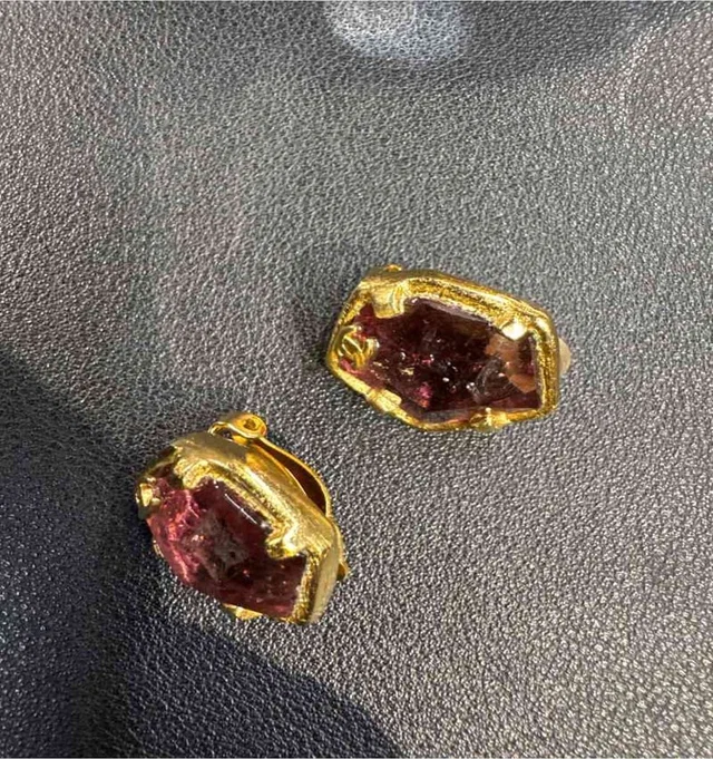 Chanel Red Clip-on Earrings in Red from Luxury Promise