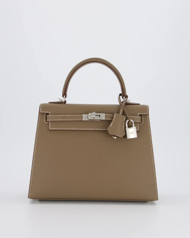 Hermès Kelly 25 Sellier Bag in Taupe Epsom leather from Sellier, photo 20 of 20