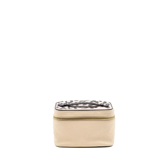 Louis Vuitton Wild at heart Nice mini Vanity case Monogram Empreinte Leather Cream/Pink/Black GHW in Black Leather from EMIER