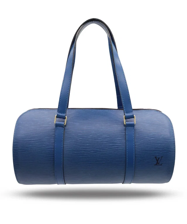 Epi Soufflot Hand Bag Blue M52225 LV Auth 139328 in Blue Leather from Luxury Promise