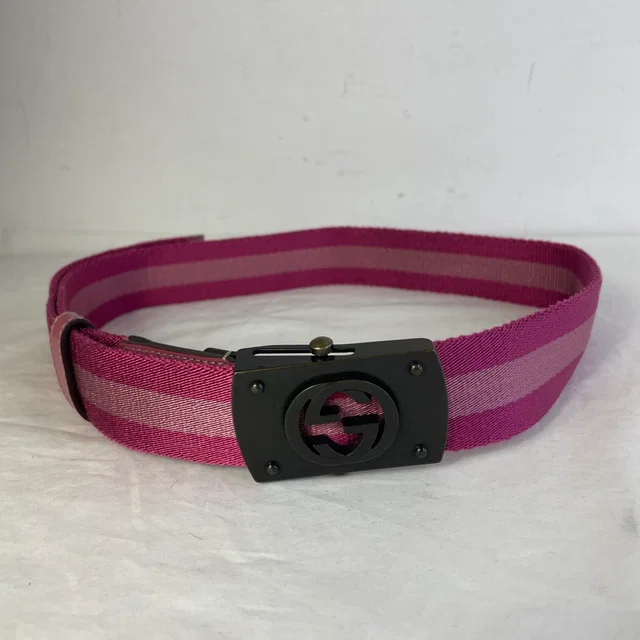Gucci Vintage Interlocking Belt in Canvas, Metal from Reowned