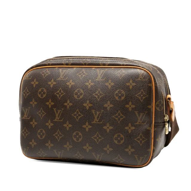 Brown Louis Vuitton Monogram Reporter PM Crossbody Bag in Brown Coated canvas from Designer Revival, photo 2 of 2