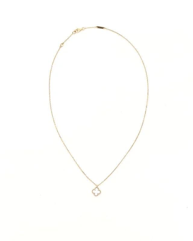 Van Cleef & Arpels Sweet Alhambra Mother-of-pearl Necklace from A Retro Tale