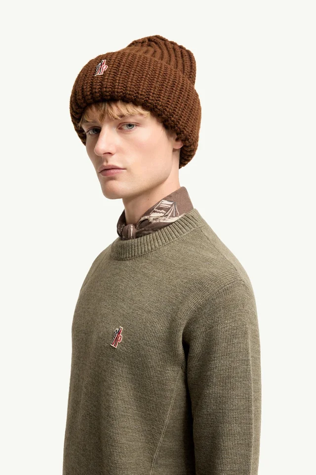 Moncler Grenoble Logo Embroidered Crewneck Jumper, photo 3 of 4 from SENSER