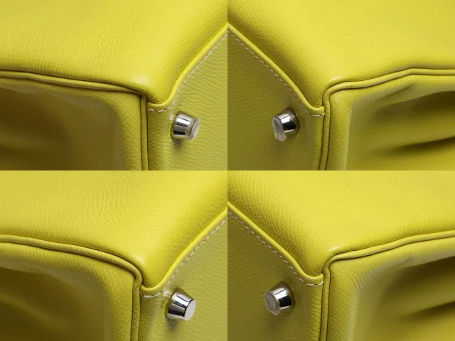 Hermès Lime Epsom and Gris Perle Candy Collection Kelly 32 in Grey Epsom leather from Ann's Fabulous Finds, photo 9 of 11
