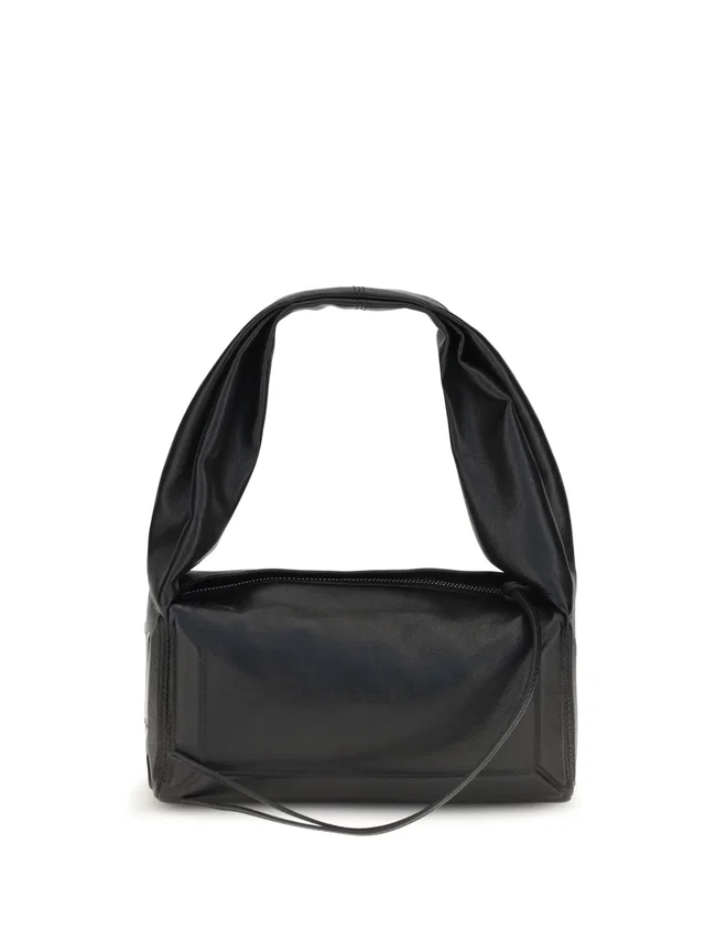 Maison Margiela Shoulder Bag — Black Sheepskin Leather in Black Leather from HEWI