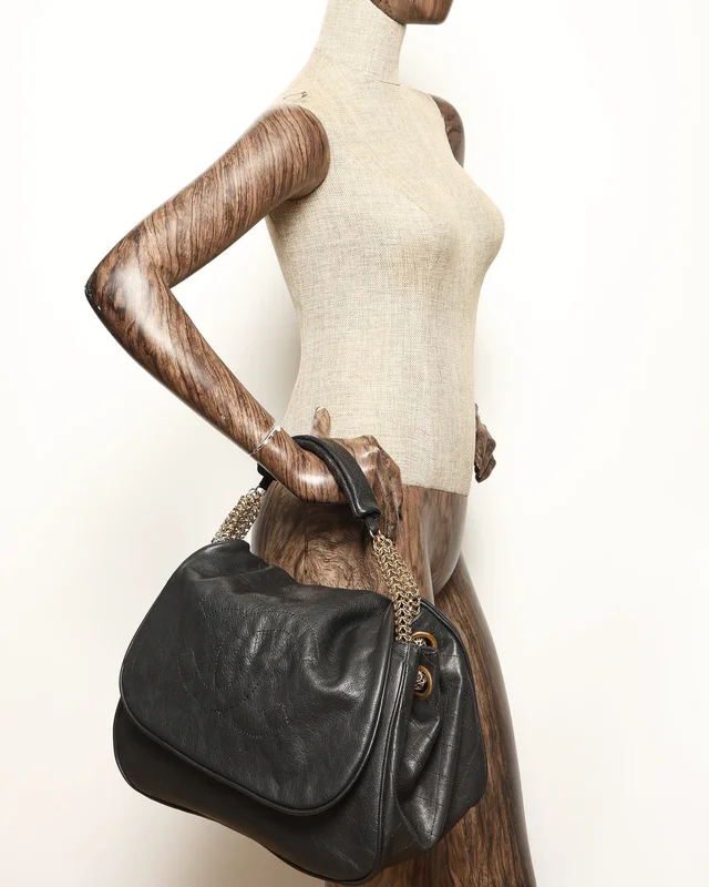 Chanel Large Rock and Chain Accordion Flap Bag in Leather from A Retro Tale, photo 11 of 11