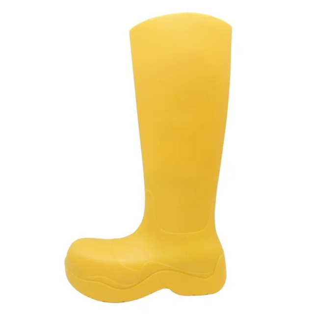 Bottega Veneta the Puddle Long Rubber Boots Platform Rain Shoes from The Reluxe