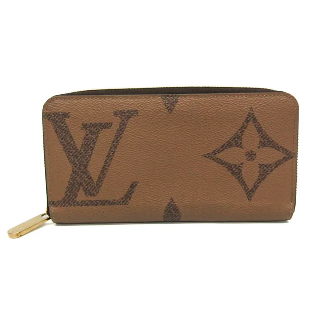 Louis Vuitton Zippy Wallet Monogram Giant M69353 Women's Monogram Reverse Wallet (bi-fold) Brown in Brown Monogram Reverse from Elady