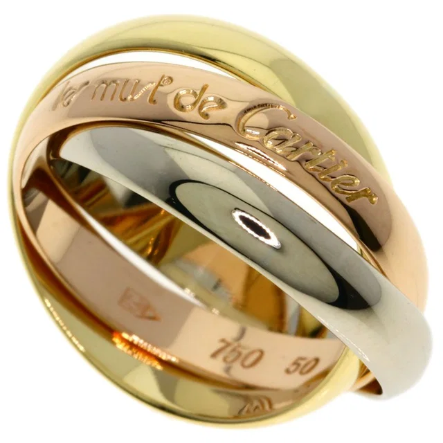 Cartier Trinity 50 Ring 18K Pink Gold 18K Yellow White in White from The Reluxe