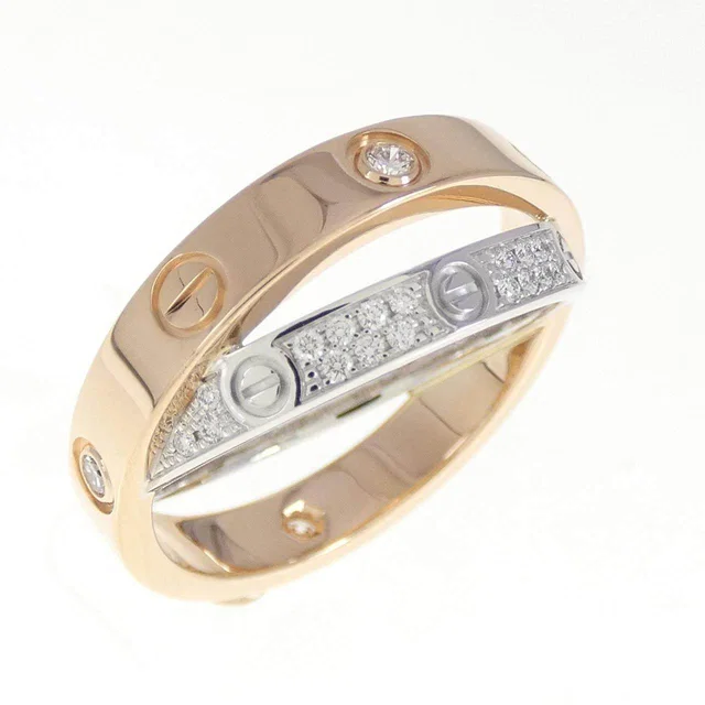 Cartier Bee Love Ring 18K Gold Diamond Ring Size 8 in Gold from LuxUness