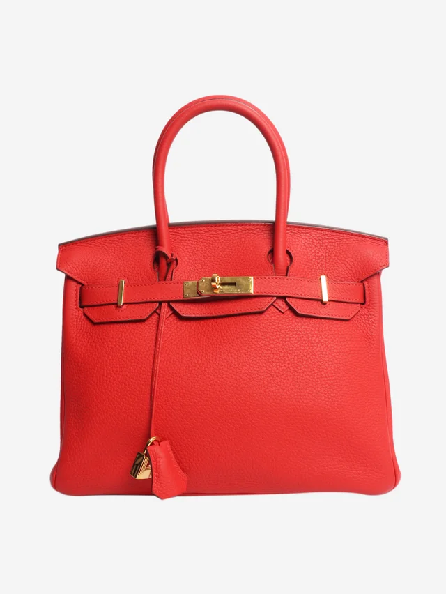 Hermès Red Birkin 30 bag in Red Leather from Sign of the Times