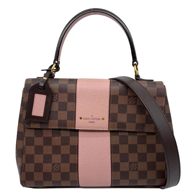 Louis Vuitton Bond Street Damier Ebene Crossbody Bag Magnolia in Brown Canvas from Dallas Designer Handbags