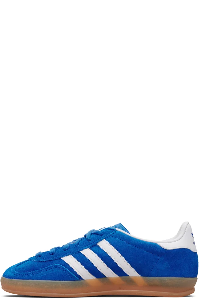 adidas Originals Blue Gazelle Indoor Sneakers, photo 3 of 5 from SSENSE
