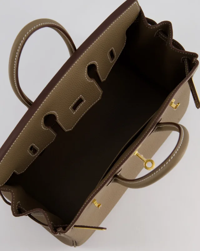 Hermès Birkin 25 Retourne Bag in Taupe Togo leather from Sellier, photo 18 of 21