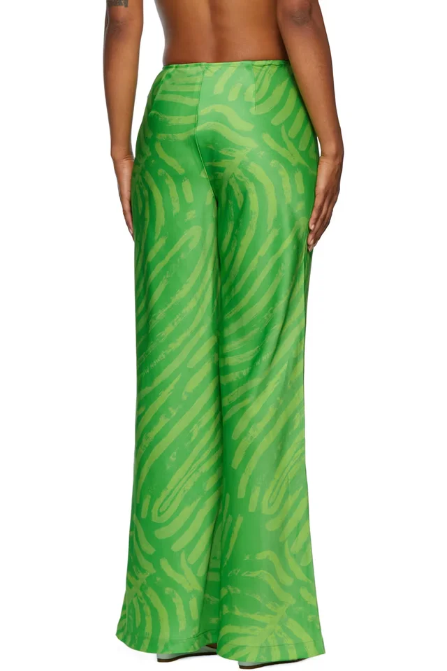 SIMONMILLER Green Veda Lounge Pants, photo 3 of 3 from SSENSE