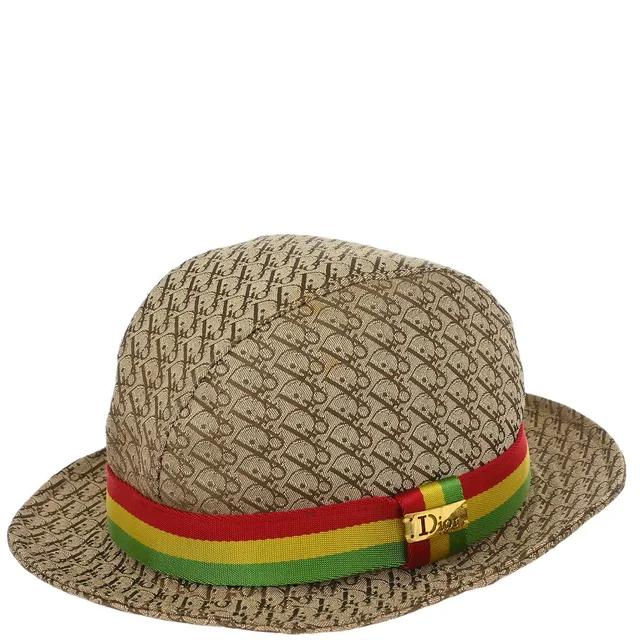 Dior Trotter Hat Beige Rasta-Color #58 Small Good in Beige Resin from AMORE Vintage Tokyo