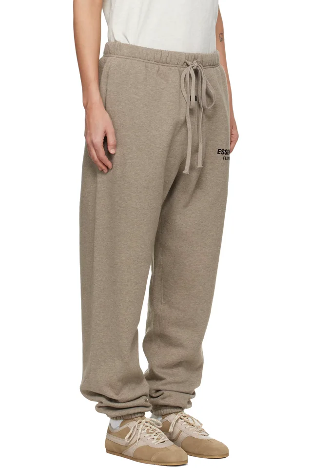 Fear of God ESSENTIALS Beige Classic Sweatpants, photo 2 of 4 from SSENSE