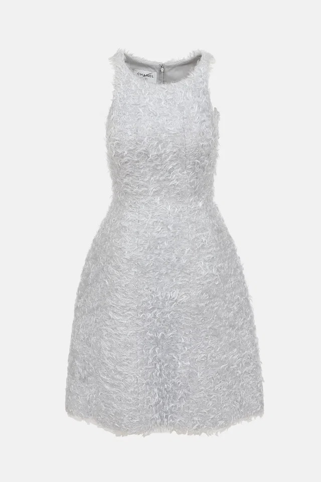 Chanel FW 2000 Fuzzy Dress in Wool from VSP Consignment