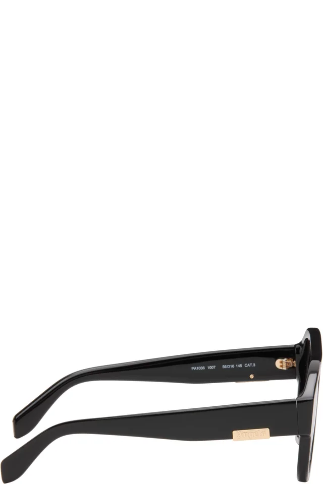 Palm Angels Black Bucks Sunglasses, photo 2 of 4 from SSENSE