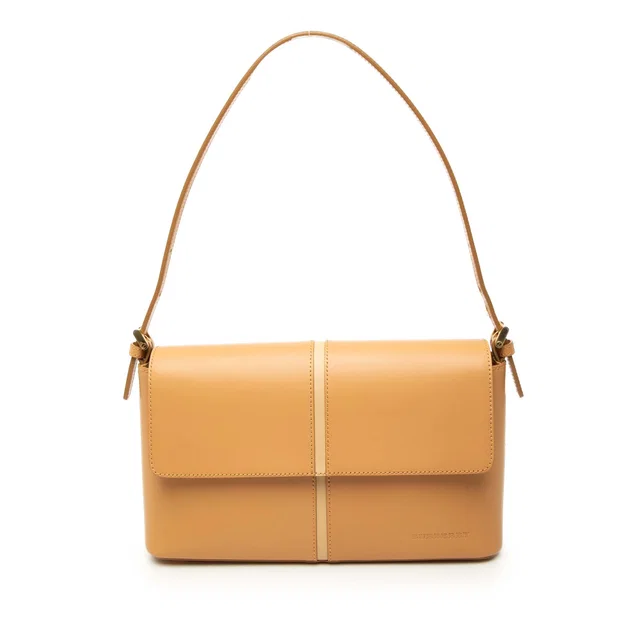 Brown Burberry Leather Flap Shoulder Bag in Brown Leather from Designer Revival