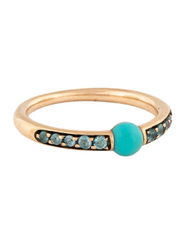 Pomellato 18K Turquoise & Zircon M'ama non M'ama Band in multicolor from The RealReal
