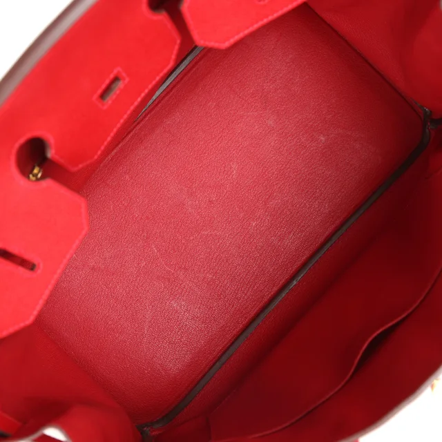 Hermès Birkin 35 Rouge Casaque Epsom Gold Hardware in Red Epsom leather from Madison Avenue Couture, photo 8 of 9