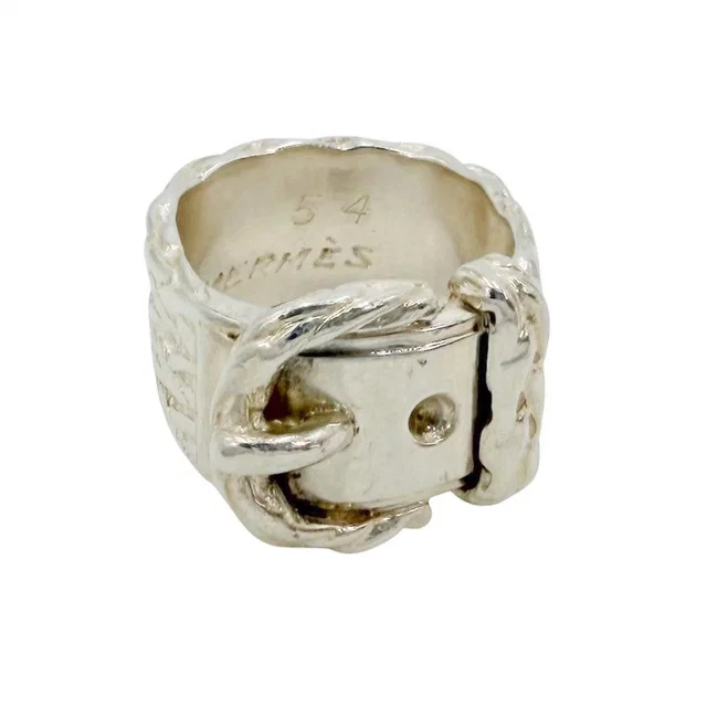 Hermès Ring Diane Vintage 54 925 Sterling Silver in Silver from The Reluxe