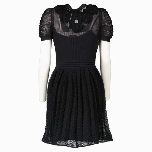 Chanel Black Ribbon Tie 10S Knit Dress - Size 34 in Black from Labellov, photo 2 of 2