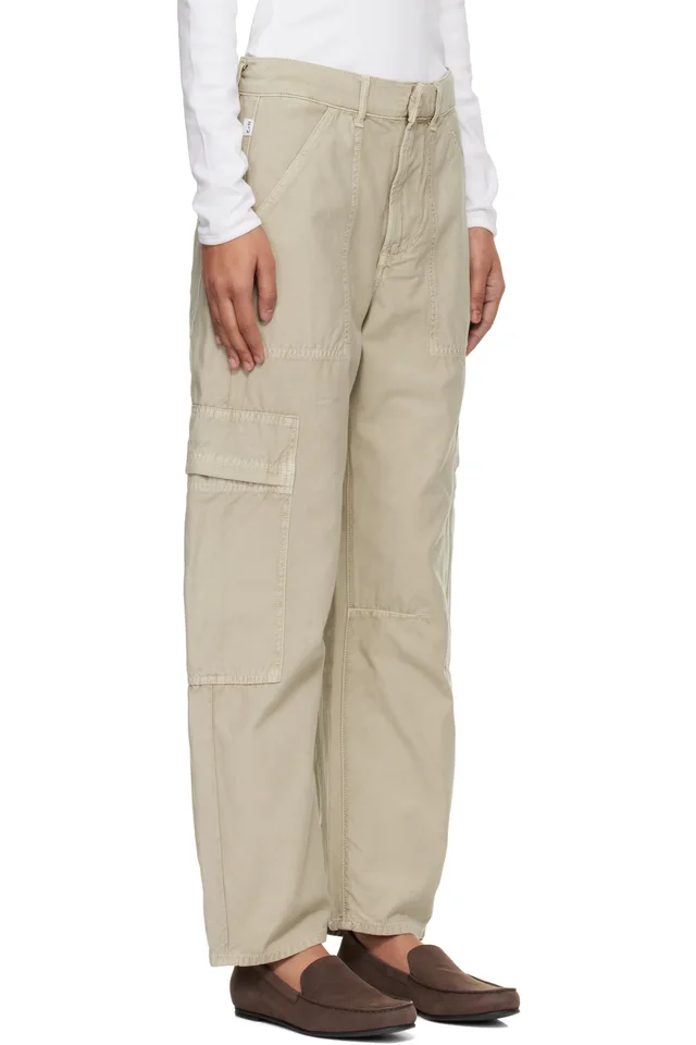 Citizens of Humanity Beige Marcelle Cargo Pants, photo 2 of 4 from SSENSE