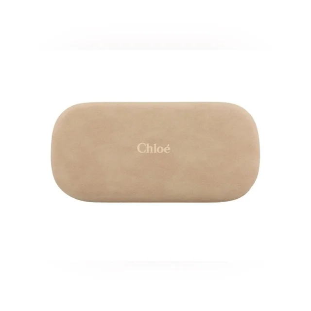 Chloé Women's Sunglasses - Cream/Tan in brown|neutral from Depop, photo 1 of 1