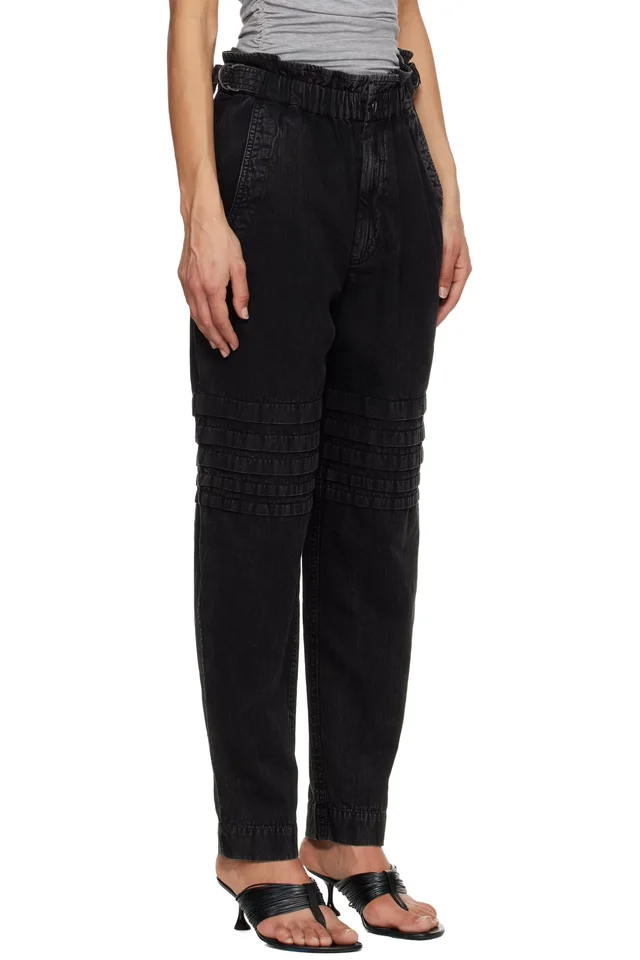 Isabel Marant Etoile Black Mellya Trousers, photo 2 of 4 from SSENSE