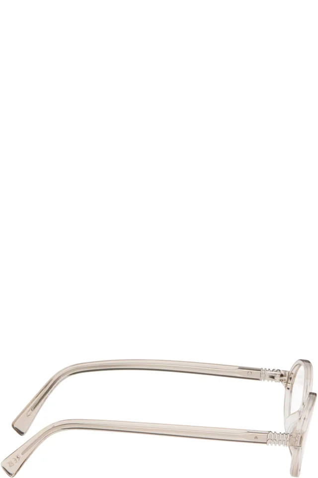Miu Miu Eyewear Transparent Miu Regard Glasses, photo 2 of 4 from SSENSE