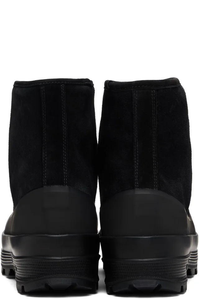 Diemme Black Badia Shearling Boots, photo 2 of 5 from SSENSE