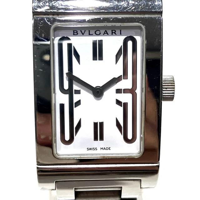 Bvlgari Rettangolo Stainless Steel Watch from LuxUness