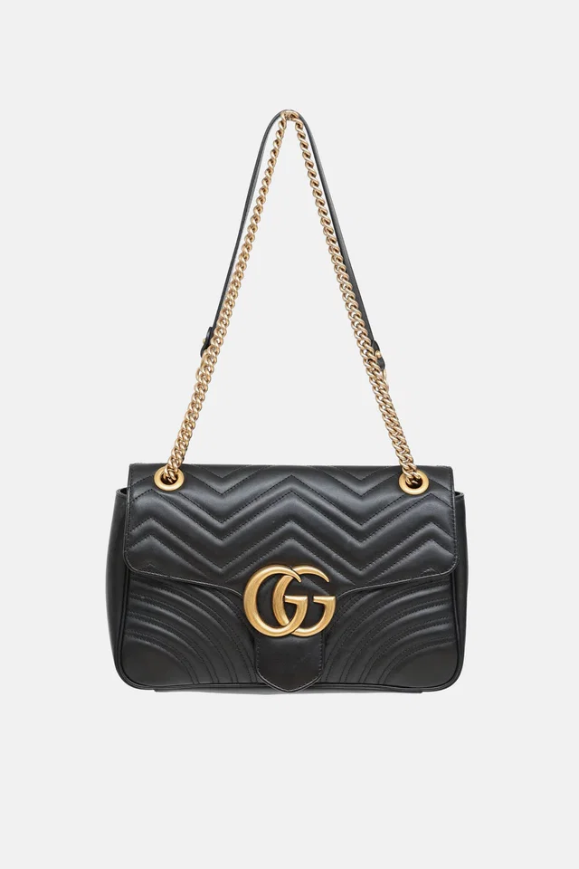 Gucci Large Marmont Shoulder Bag in Leather from VSP Consignment