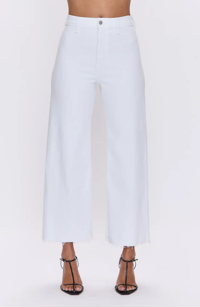 Pistola Penny Crop High Waist Raw Hem Wide Leg Jeans from Nordstrom Rack, photo 1 of 1