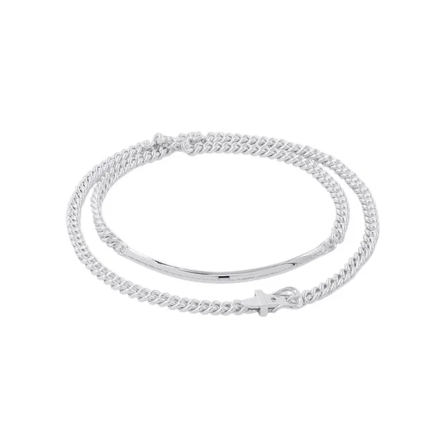 Hermès BoucleSellier Inflexible Necklace Size 42H125209B SV925 from GALLERY RARE