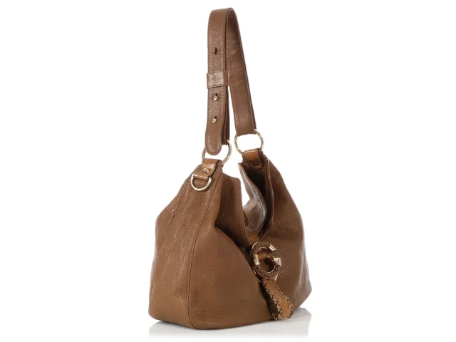 Gucci Medium Brown Leather G Wave Shoulder Bag in Brown Leather from Ann's Fabulous Finds, photo 5 of 9