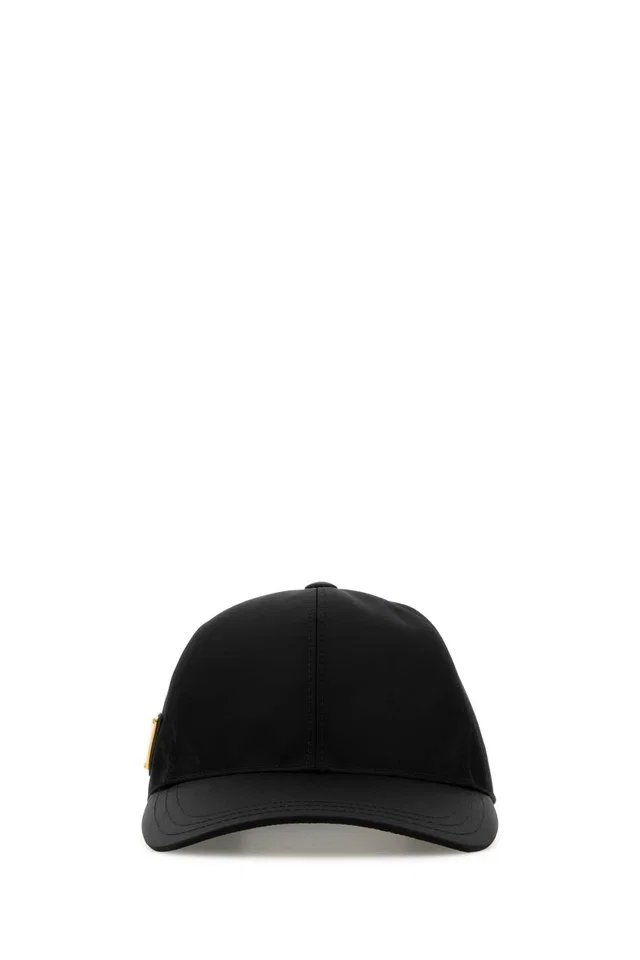 Prada Hat Re-Nylon Baseball Cap — Black Caps in Black Nylon from HEWI