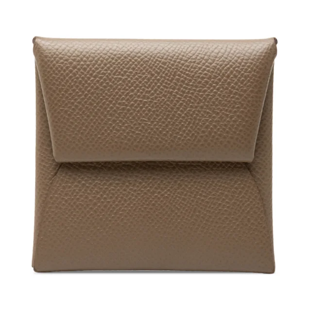 Brown Hermès Epsom Bastia Coin Purse in Brown Epsom leather from Designer Revival