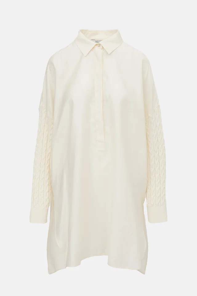 Max Mara Knit Sleeve Oversized Shirt from VSP Consignment