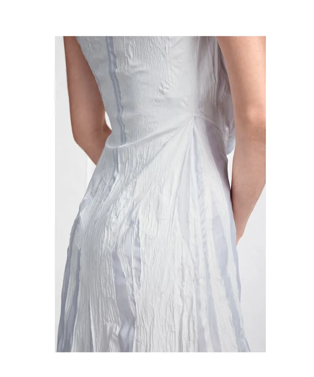 Maison Margiela Cowl-Neck Crinkled Maxi Dress, photo 5 of 5 from SENSER