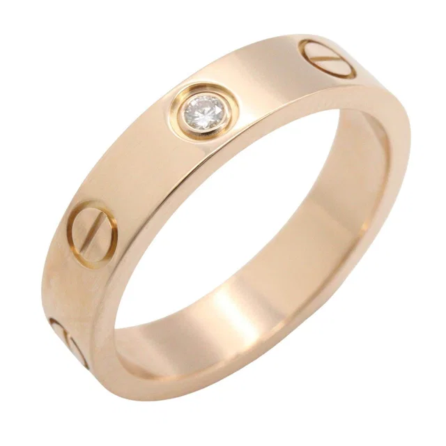 Cartier Mini Love Au750 Diamond Ring Size 8 from LuxUness